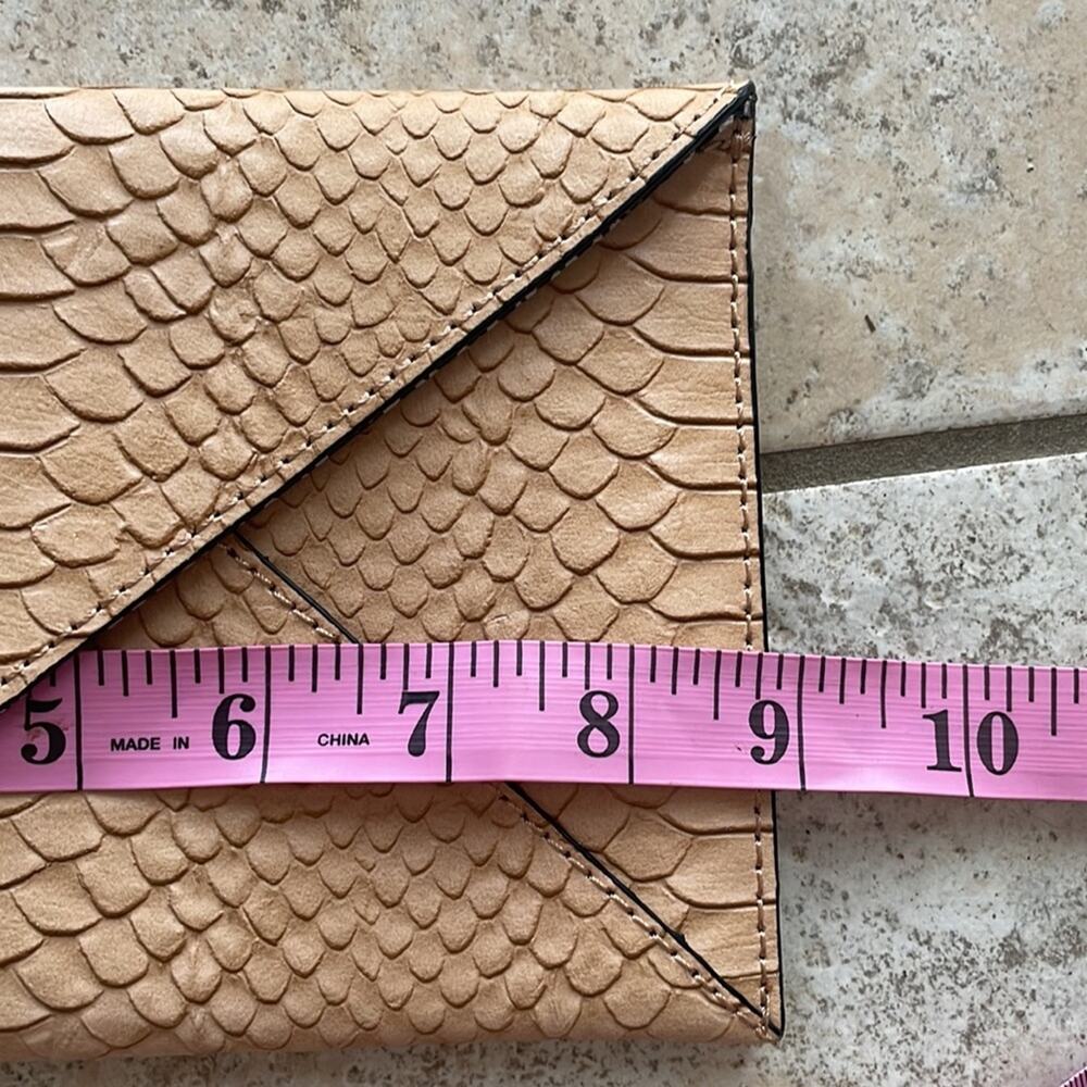 Loeffler Randall Python Embossed Envelope Clutch - image 5